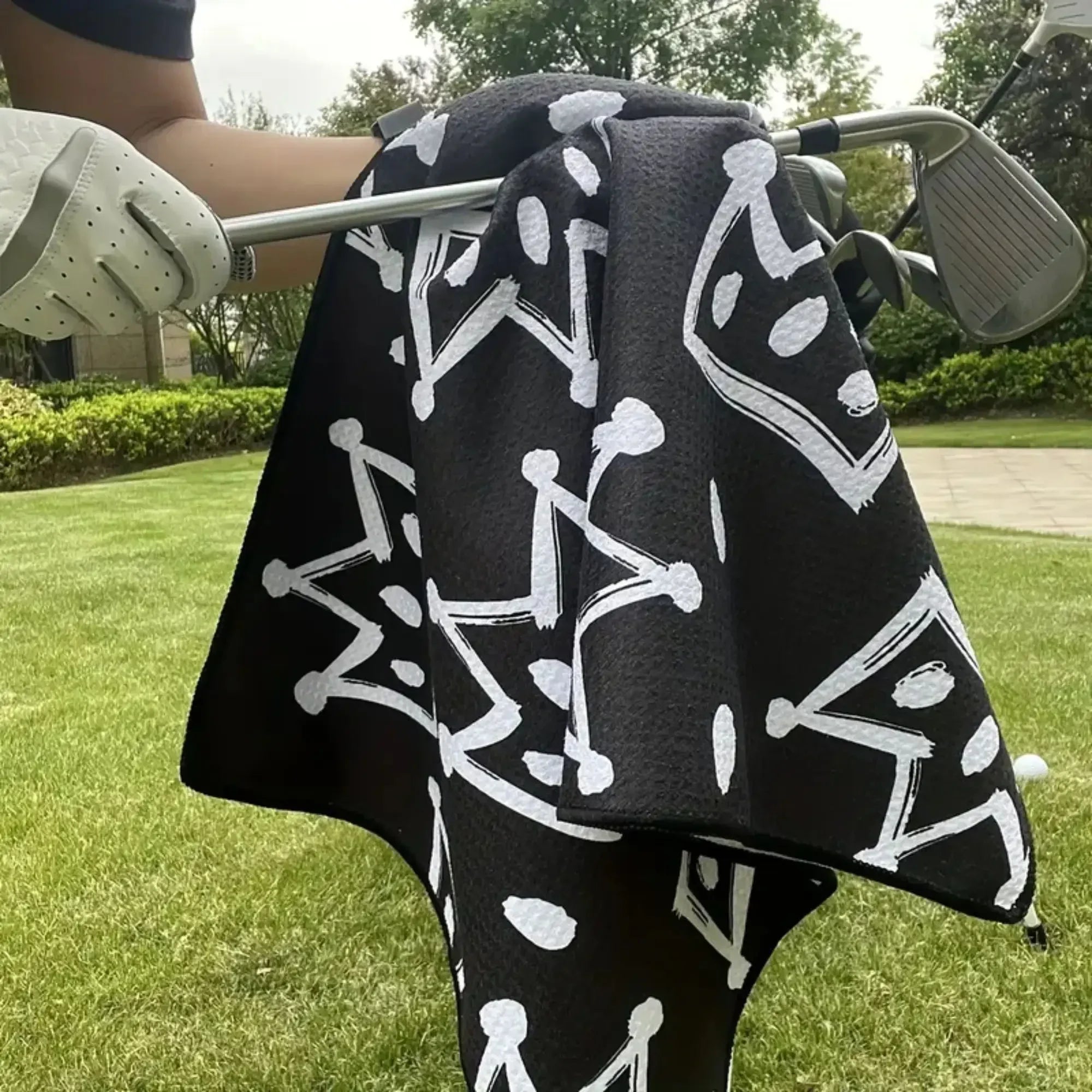 Crown  Print Golf Towel